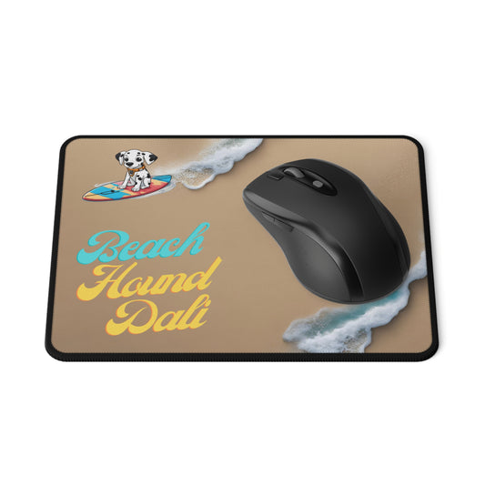 Non-Slip Gaming Mouse Pad Dalmation pup at beach