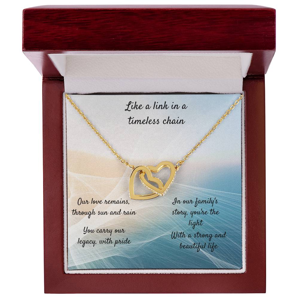 Bond Through the Generations with our Grand-daughter necklace and message card