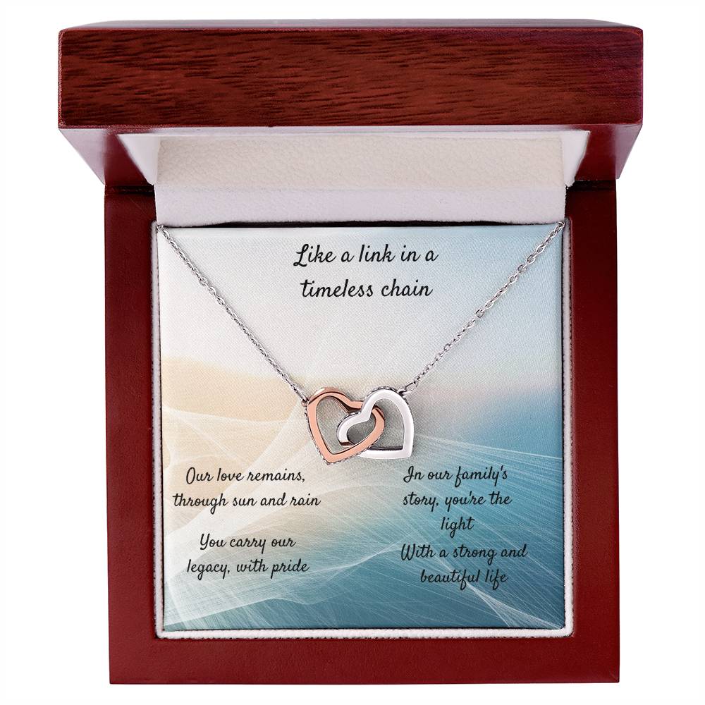 Bond Through the Generations with our Grand-daughter necklace and message card
