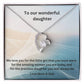 To our wonderful daughter - necklace
